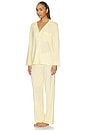 view 2 of 4 Gisele Long Pajama Set in Buttercream & Ivory