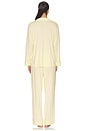 view 3 of 4 Gisele Long Pajama Set in Buttercream & Ivory