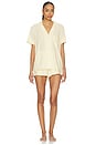 view 1 of 4 Nautico Shortie Pj Set in Sunbeam & Ivory