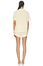 view 3 of 4 Nautico Shortie Pj Set in Sunbeam & Ivory