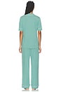 view 3 of 4 CONJUNTO DE PIJAMA DE MANGA CORTA GISELE in Seagrass & White