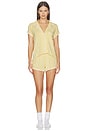 view 1 of 3 CONJUNTO PIJAMA FRIDA SHORTIE in Sunbeam & Ivory