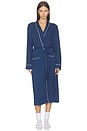 view 2 of 4 PEIGNOIR LONG GISELE in Navy & Ivory