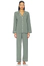 view 1 of 4 Gisele Long Pajama Set in Desert Sage & Ivory
