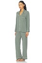 view 2 of 4 Gisele Long Pajama Set in Desert Sage & Ivory