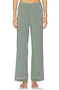 view 5 of 4 Gisele Long Pajama Set in Desert Sage & Ivory