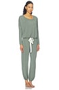 view 2 of 4 Gisele Slouchy Pajama Set in Desert Sage & Ivory