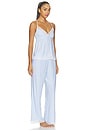 view 2 of 5 CONJUNTO DE CAMISOLA Y PANTALÓN ISLA in Regatta Stripe White & Summer Blue