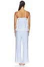 view 4 of 5 CONJUNTO DE CAMISOLA Y PANTALÓN ISLA in Regatta Stripe White & Summer Blue