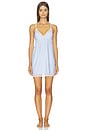 view 1 of 5 Isla Slip Dress in Regatta Stripe White & Summer Blue