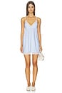 view 5 of 5 Isla Slip Dress in Regatta Stripe White & Summer Blue