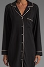 view 5 of 5 Gisele Sleep Shirt in Black/Sorbet Pink in Black & Sorbet Pink