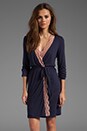 view 1 of 6 Mabel Robe in Deep Blue/French Nude in Deep Blue & French Nude