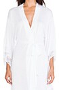 view 5 of 5 Kimono Lace Robe in White