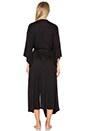 view 3 of 3 Colette Long Kimono Robe in Black
