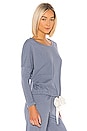 view 2 of 4 Heather Slouchy Top in Oxford Blue
