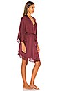 view 3 of 4 Colette Mademoiselle Kimono Robe in Port