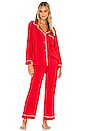 view 1 of 3 Gisele Boxed Long PJ Set in Haute Red