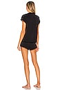 view 3 of 4 Iona Ruffle PJ Set in Black