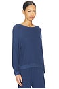 view 2 of 4 Cozy Time Crew Neck Pullover in Navy