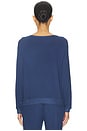 view 3 of 4 Cozy Time Crew Neck Pullover in Navy