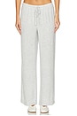 view 1 of 6 Cozy Time Wide Leg Pant in Light Heather Grey