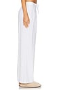 view 3 of 6 Linen Blend Relaxed Pant in Off White
