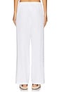 view 4 of 6 Linen Blend Relaxed Pant in Off White