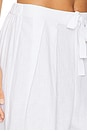 view 6 of 6 Linen Blend Relaxed Pant in Off White