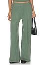 view 1 of 6 Pointelle Straight Leg Pant in Desert Sage
