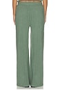 view 4 of 6 Pointelle Straight Leg Pant in Desert Sage