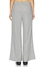 view 5 of 6 Variegated Rib Pant in Dark Heather Grey