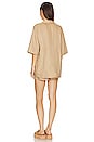 view 3 of 4 Linen Solid 3 Pc Set in Khaki