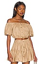 view 1 of 4 Linen Harper Top in Khaki