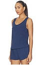 view 2 of 4 Aloe Infused Cotton The Tank Top in Navy