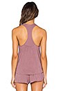 view 3 of 4 Heather Shelf Bra Racerback Tank in Woodrose