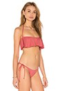 view 3 of 4 So Solid Tutu Bikini Top in Canyon Rose