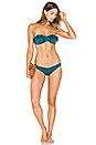 view 4 of 4 So Solid Annia Bikini Bottom in Palma Green