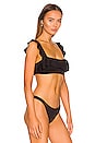 view 2 of 4 So Solid Jane Bikini Top in Black