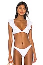 view 1 of 5 Waves Graziela Bikini Top in White