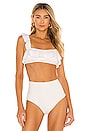view 1 of 4 So Solid Jane Bikini Top in Ecru