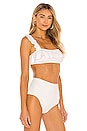 view 2 of 4 So Solid Jane Bikini Top in Ecru