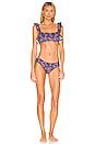 view 4 of 4 Coco Bikini Bottom in Peacoat & Brick