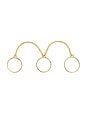 view 3 of 3 Thin Three Finger Ring in Gold