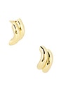 view 1 of 3 Torsade Stud Earrings in Gold