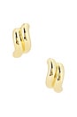 view 3 of 3 Torsade Stud Earrings in Gold