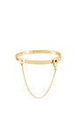 view 2 of 4 Thin Safety Chain Bangle in Gold