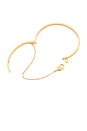 view 4 of 4 Thin Safety Chain Bangle in Gold