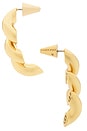 view 2 of 2 Torsade Drop Earrings in Gold