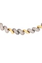 view 2 of 4 Pavé Two Tone Torsade Necklace in Gold & Silver